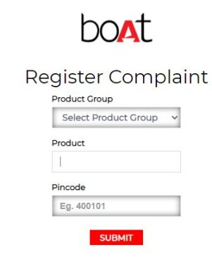 BoaT Complaint Register Form