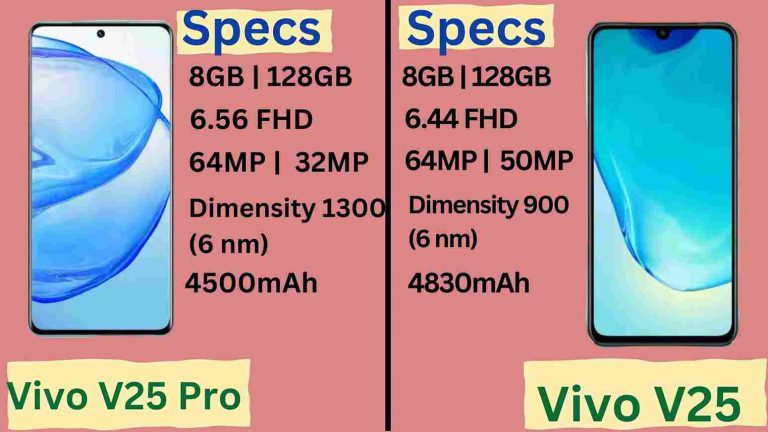 Vivo v25 vs Vivo v25 Pro Specs
